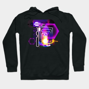 Neon Lights and Light Flares Hoodie